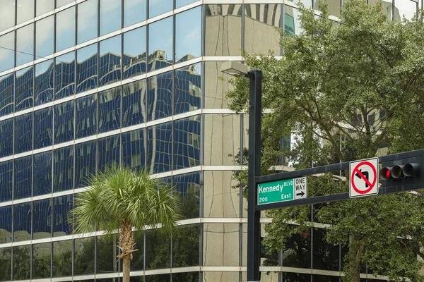 Centro de Tampa Cityscape — Fotografia de Stock