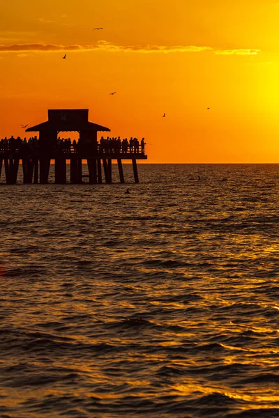 Neapel Sonnenuntergang Meereslandschaft — Stockfoto