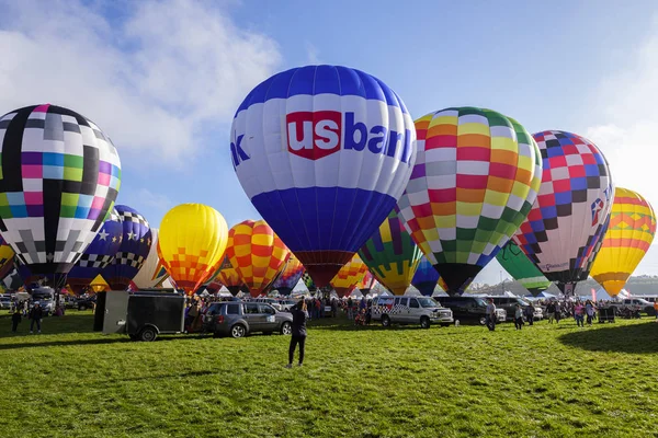 Albuquerque New Mexico Usa October 2019 Colorful Hot Air Balloons — Stock Fotó