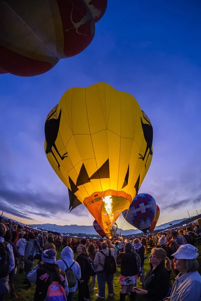 Albuquerque New Mexico Usa October 2019 Sunrise View Visitors Gathered — Zdjęcie stockowe