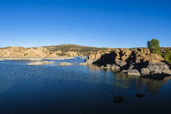 Belleza Natural Del Lago Watson Prescott Arizona Final Tarde — Foto de Stock