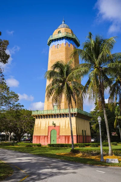 Coral Gables Flórida Eua Março 2020 Belamente Restaurada Alhambra Water — Fotografia de Stock