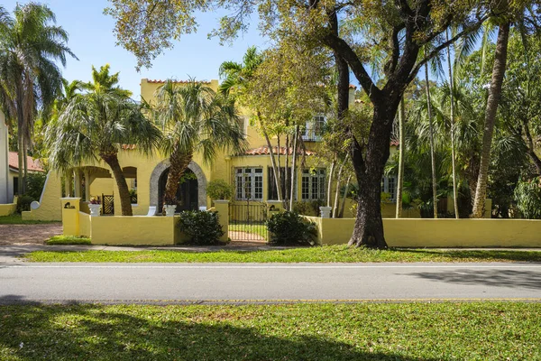 Coral Gables Φλόριντα Usa Μαρτίου 2020 Κλασική Μεσογειακή Αρχιτεκτονική Σπίτι — Φωτογραφία Αρχείου