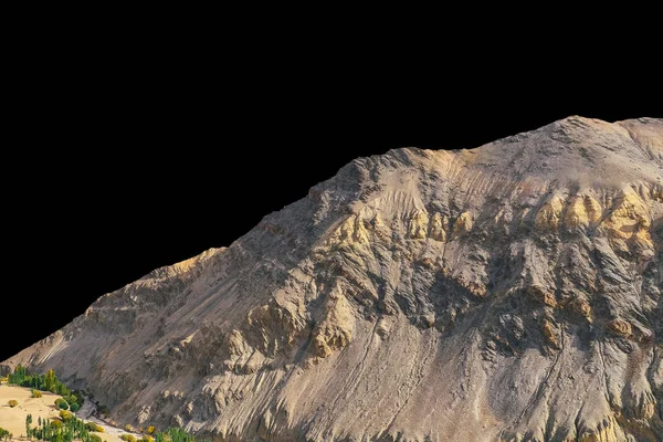 Mountain Isolated Black Background — Stock Photo, Image