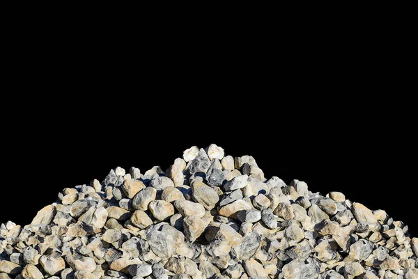 Камінь Ізольований Чорному Фоні — стокове фото