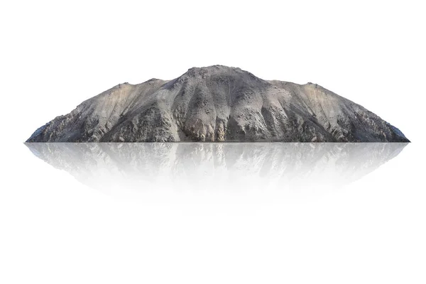 Góra Odizolowana Białym Tle — Zdjęcie stockowe