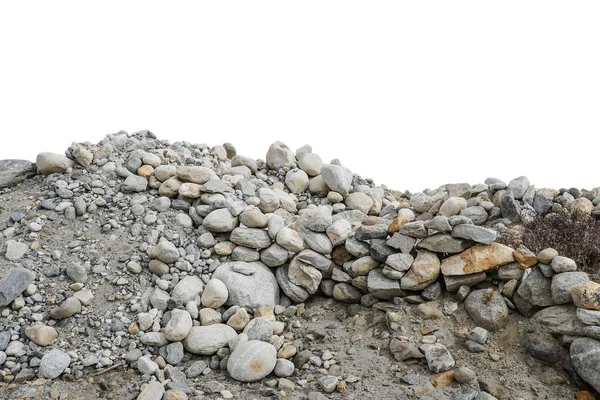 Beyaz Arkaplanda Izole Kaya — Stok fotoğraf