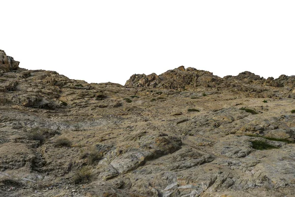 白い背景に隔離された岩は — ストック写真