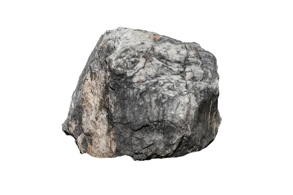 Roccia Isolata Sfondo Bianco — Foto Stock