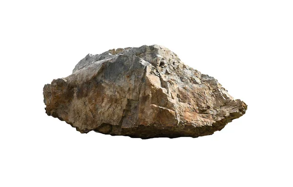 Roccia Isolata Sfondo Bianco — Foto Stock