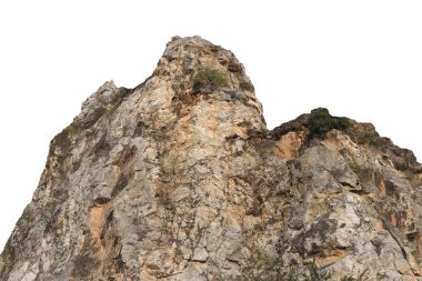 Beyaz Arkaplanda İzole Dağ