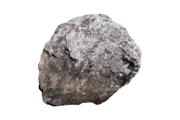 Roccia Isolata Sfondo Bianco — Foto Stock