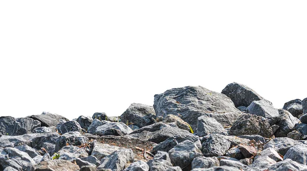 Sten Isolerad Vit Bakgrund — Stockfoto