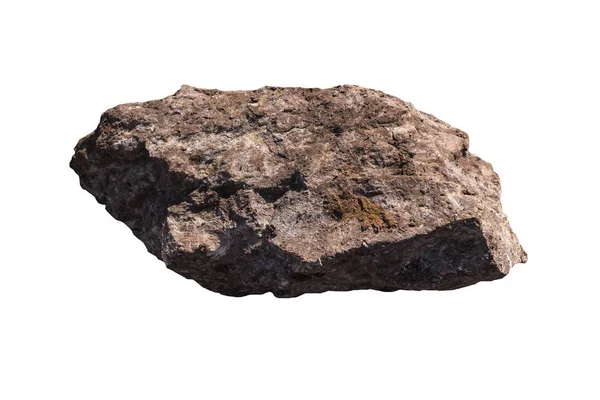 Roccia Isolata Sfondo Bianco — Foto Stock