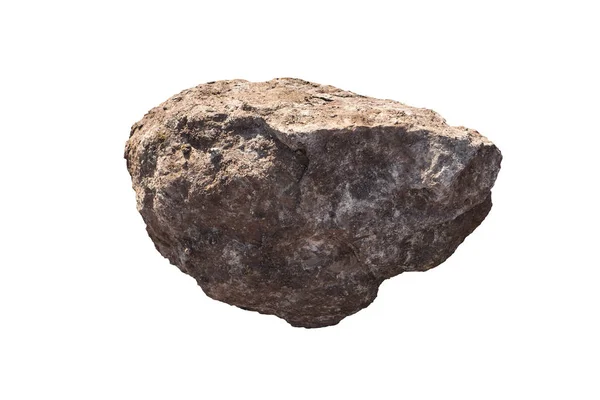 Roccia Isolata Sfondo Bianco — Foto Stock