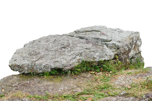 Roca Aislada Sobre Fondo Blanco —  Fotos de Stock