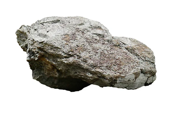 Roccia Isolata Sfondo Bianco — Foto Stock