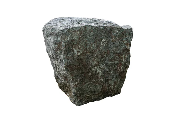 Roccia Isolata Sfondo Bianco — Foto Stock