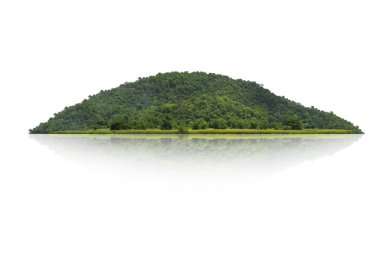 Beyaz Arkaplanda İzole Dağ