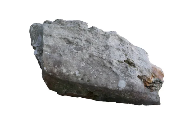 Roccia Isolata Sfondo Bianco — Foto Stock