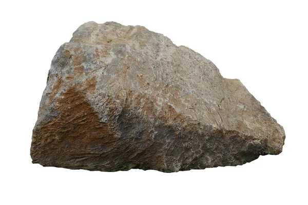 Roccia Isolata Sfondo Bianco — Foto Stock