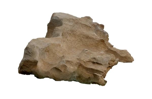 Roccia Isolata Sfondo Bianco — Foto Stock