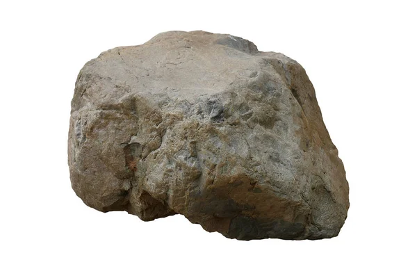Beyaz arkaplanda izole kaya