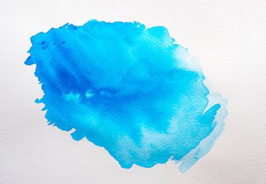 Beyaz arkaplanda soyut suluboya.