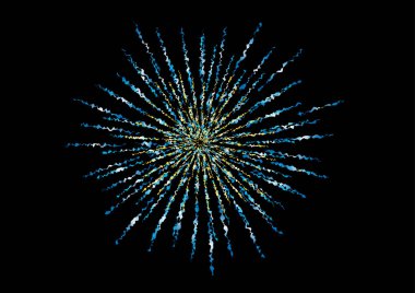 Havai fişekler. Renkli havai fişek festivali..