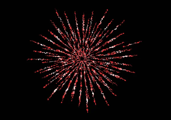 Fuochi Artificio Festival Colorato Firework Vector Illustrazione — Vettoriale Stock