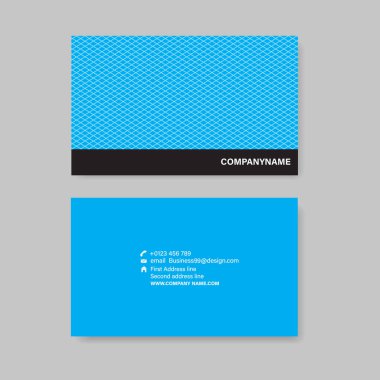 Kartvizit şablonu. Vektör İllüstrasyonu