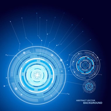 Soyut teknoloji arka planı. Vektör illüstrasyonu