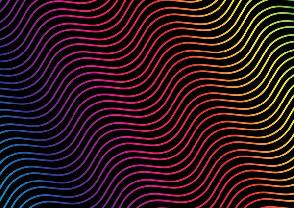 抽象波パターンの背景ベクトルイラスト — ストックベクタ