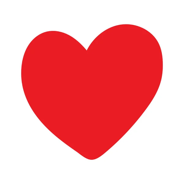 Valentýnský Symbol Srdce Vektorová Ilustrace — Stockový vektor