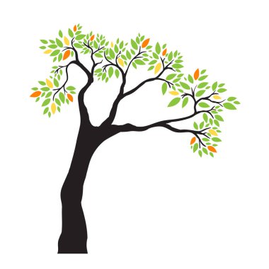 Ağaç. Vektör çizimi. grafik