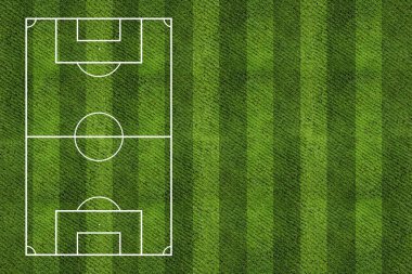 Futbol sahası konsepti, futbol sahası arkaplanı.