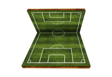 Futbol sahası konsepti, futbol sahası arkaplanı.