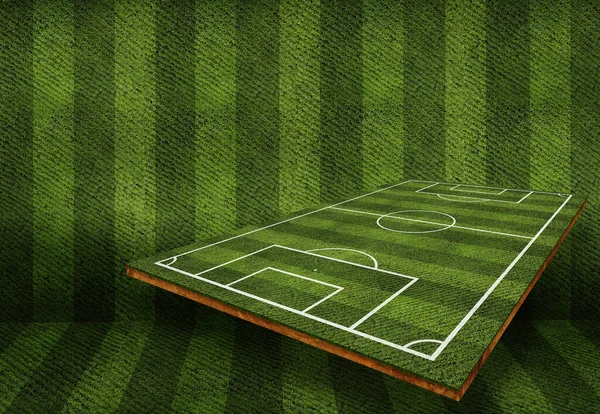 Fußballfeld Konzept Fußballfeld Hintergrund — Stockfoto