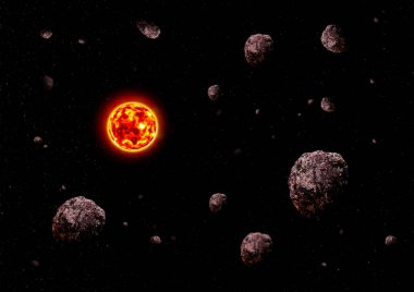 Sun.illüstrasyon, enerji, evren