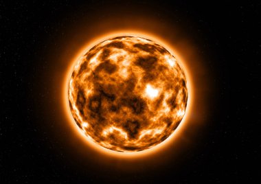 Sun.illüstrasyon, enerji, evren