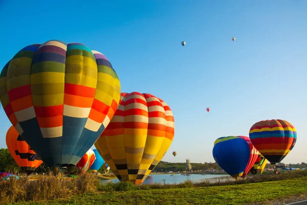 Palloncini Aria Calda Festival Della Mongolfiera — Foto Stock