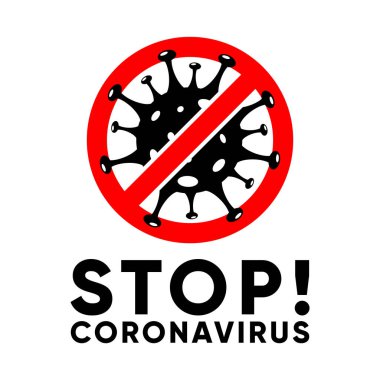 Koronavirüsü imzalayın, koronavirüsü durdurun, koronavirüsü durdurun, Coronavirüs tehlikesi ve halk sağlığı risk hastalığı ve grip salgınını durdurun.