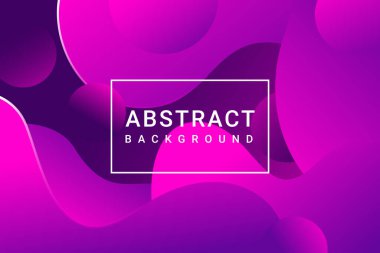 Soyut Arkaplan Vektörü. Sıvı poster kapağı şablonu.