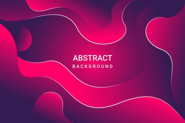 Soyut Arkaplan Vektörü. Sıvı poster kapağı şablonu.