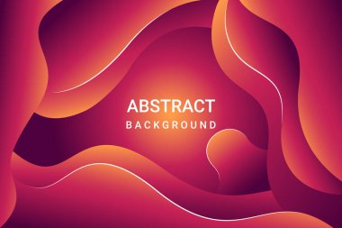 Soyut Arkaplan Vektörü. Sıvı poster kapağı şablonu.