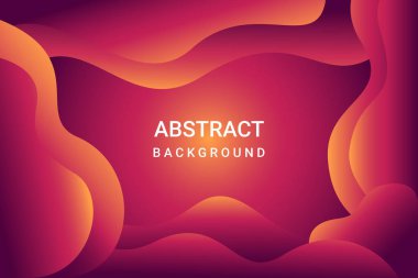 Soyut Arkaplan Vektörü. Sıvı poster kapağı şablonu.