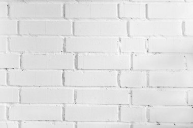 Gölgeli beyaz tuğla duvar 