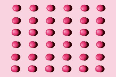 Makaronlar desen rengi eşleşen nesneler ve arkaplan 