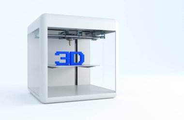 3D yazıcı illüstrasyon