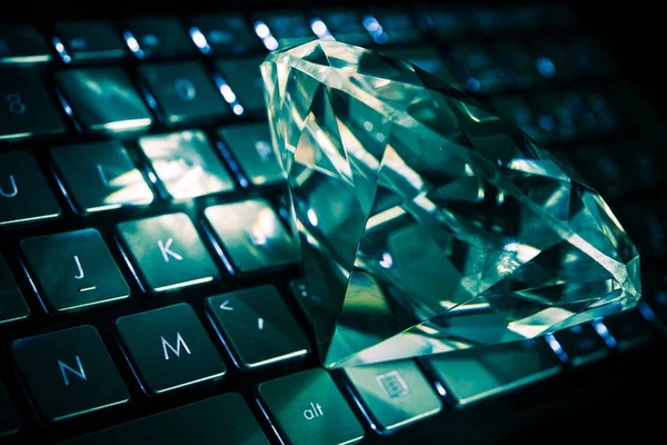 Diamant sur le clavier — Photo